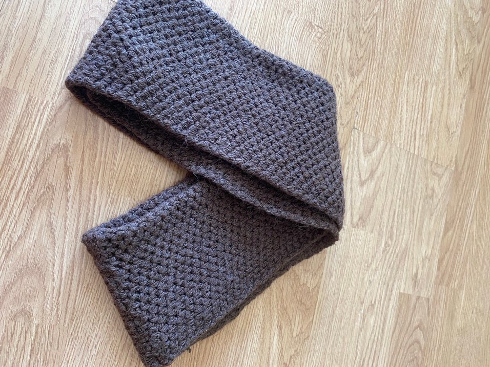 Gri Örgü Kadın Şal - Görsel 3