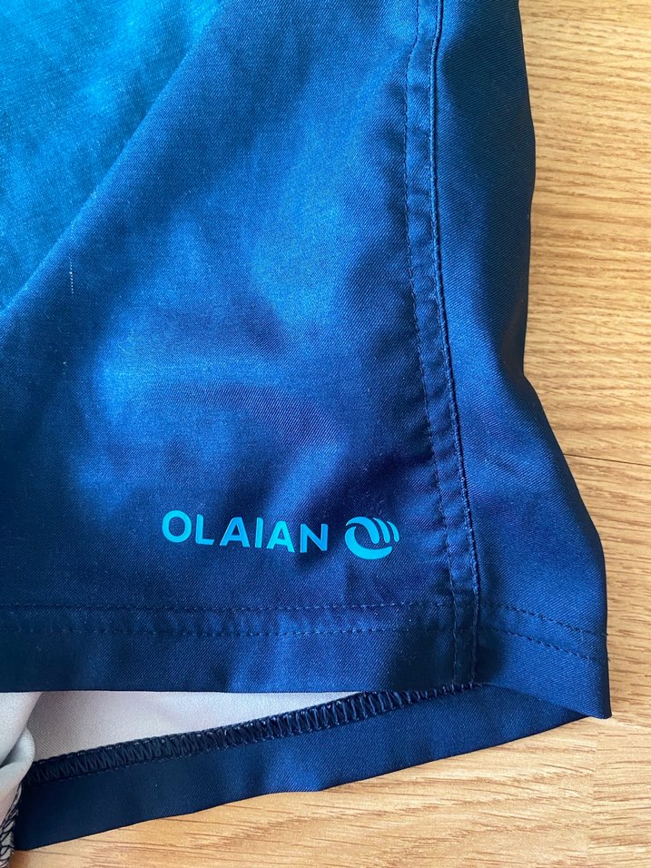 Erkek Mavi Midi Boy Bol Kesim Şort - Görsel 2