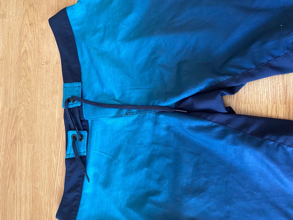 Erkek Mavi Midi Boy Bol Kesim Şort - Görsel 5