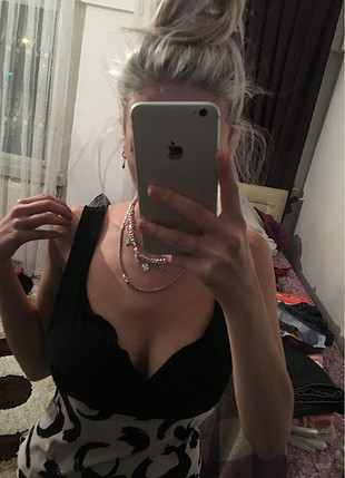 H&M Mini dekolteli elbise