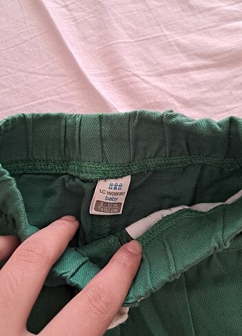 9-12 Ay Beden yeşil Renk Bebek pantolon 
