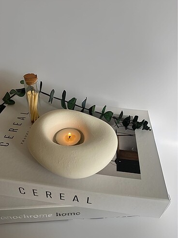 Dolgulu düzensiz tealight mumluk
