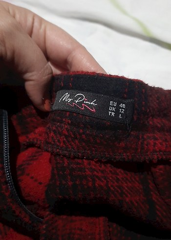 ekose mini şort - Görsel 4