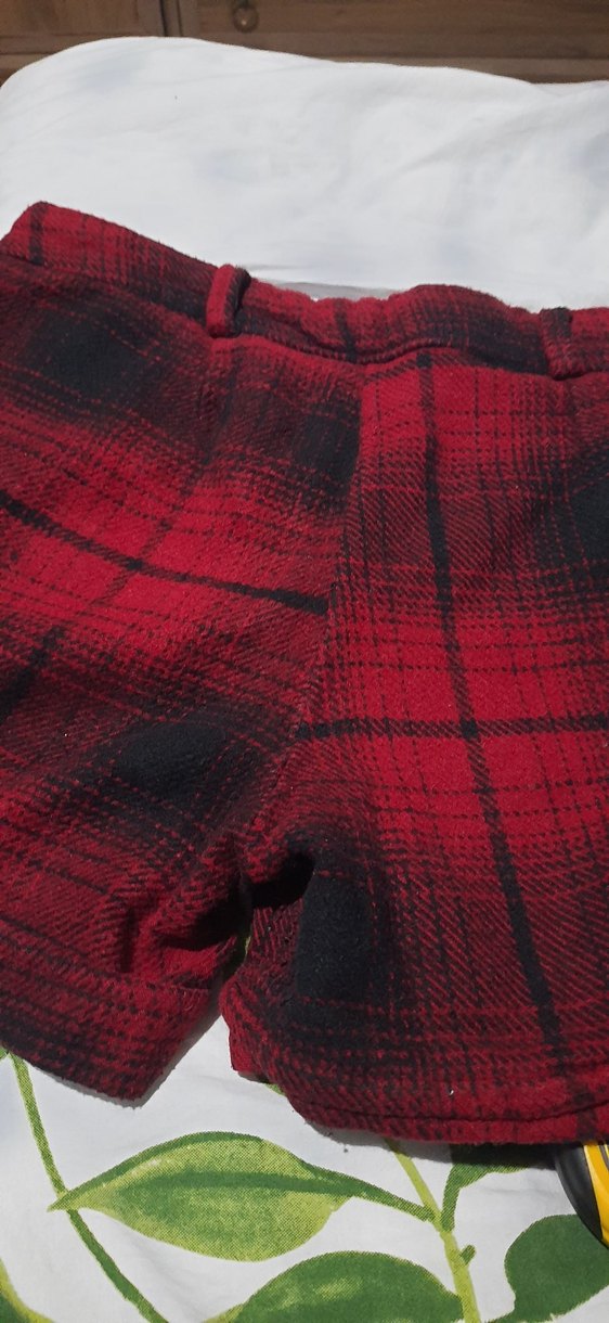 ekose mini şort - Görsel 3