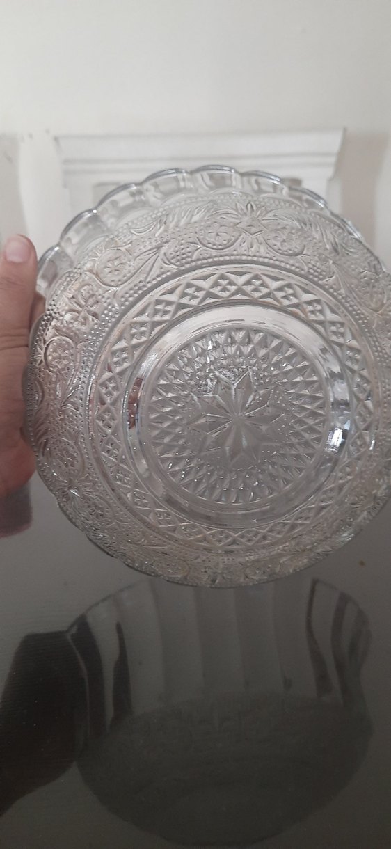 İşlemeli Desenli Beyaz Cam Kase - Görsel 3