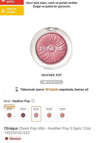 Clinique cheek pop allık 