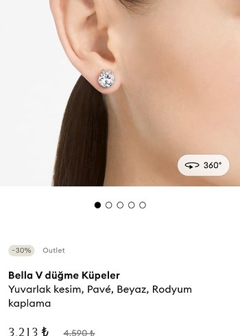 swarovski Bella V Yuvarlak Kupe