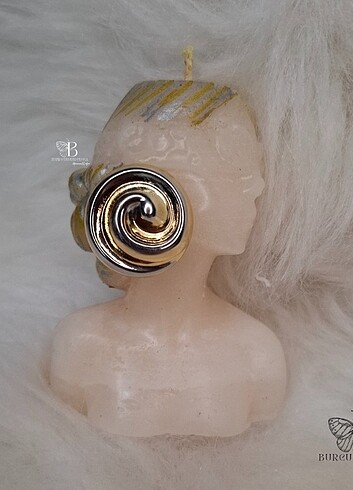 Çelik gold ve silver Detay spiral küpe