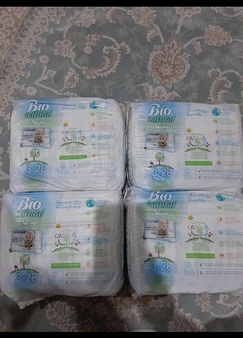 sleepy bio natural 3 numara 4 paket bebek bezi