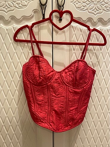 Bershka Pembe Korse