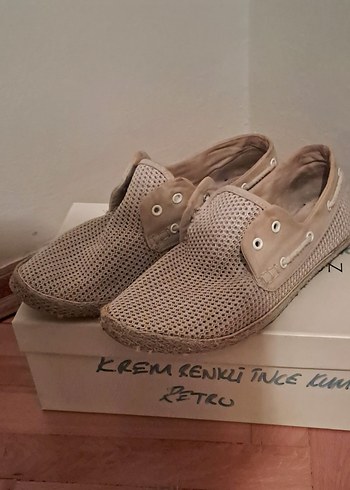 Bej Düğmeli Erkek Espadril Ayakkabı - Görsel 6