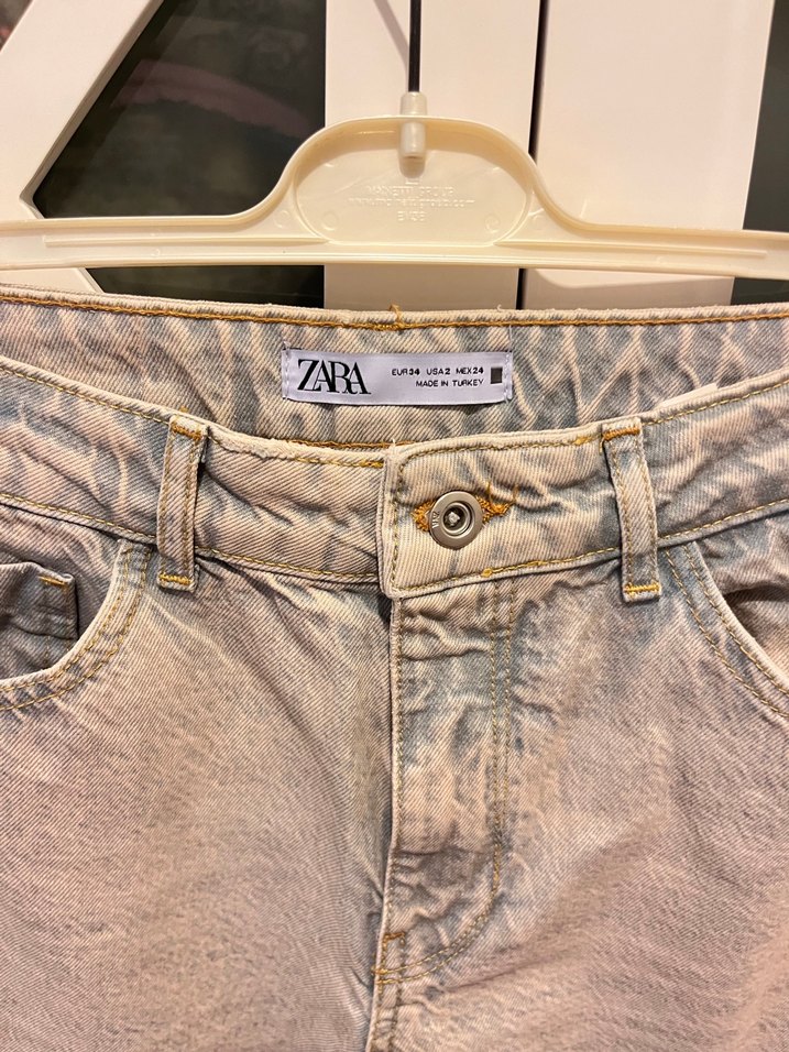 Bol Kesim Midi Kadın Kot Pantolon - Görsel 3