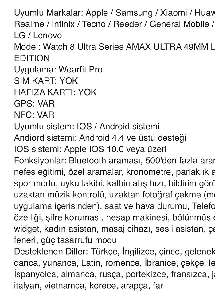 AMAX ULTRA AKILLI SAAT - Görsel 5