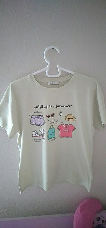 LCW Açık Yeşil Baskılı Tshirt