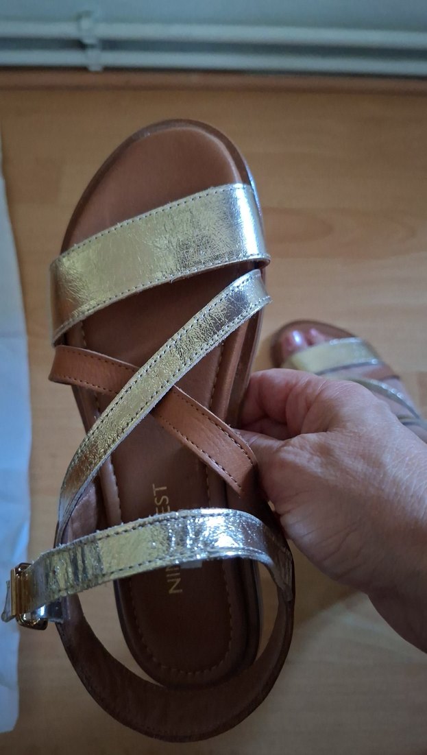 Altın Renkli  Kadın Sandalet - Görsel 3