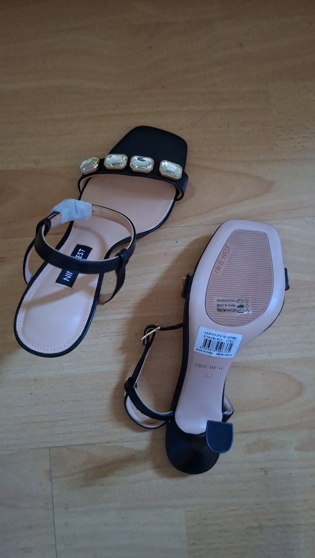 Sandalet#topuklu#siyah sandalet#taşlı sandalet - Görsel 3