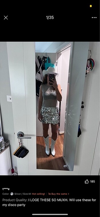 Zara pullu payetli etek