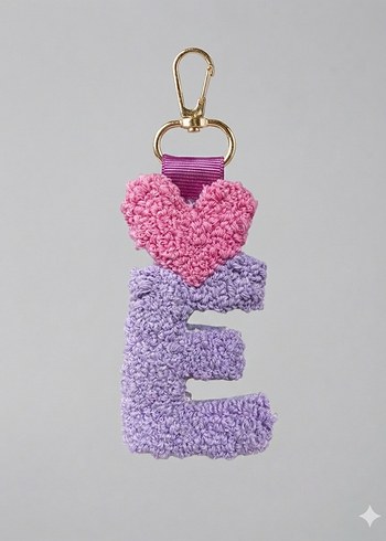 Punch Harf Anahtarlık ve Çanta Charmı - Görsel 2