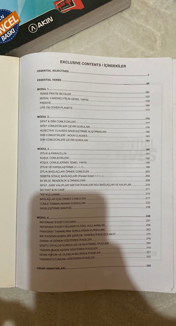 Akın Dil The Exclusive & Reading Words Soru Bankası Seti - Görsel 2