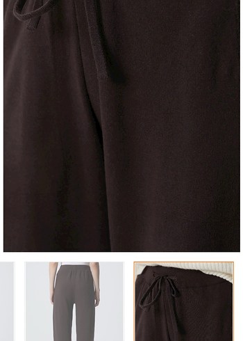 Network V Yaka Kahverengi Triko Kazak ve pantolon - Görsel 5