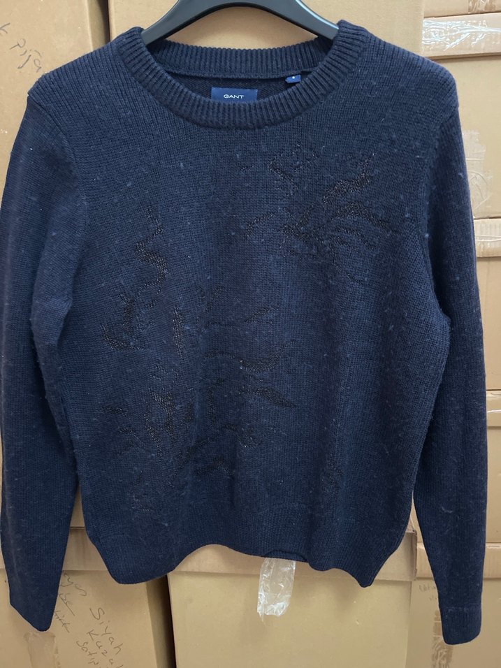 Lacivert Kadın triko Kazak - Görsel 2