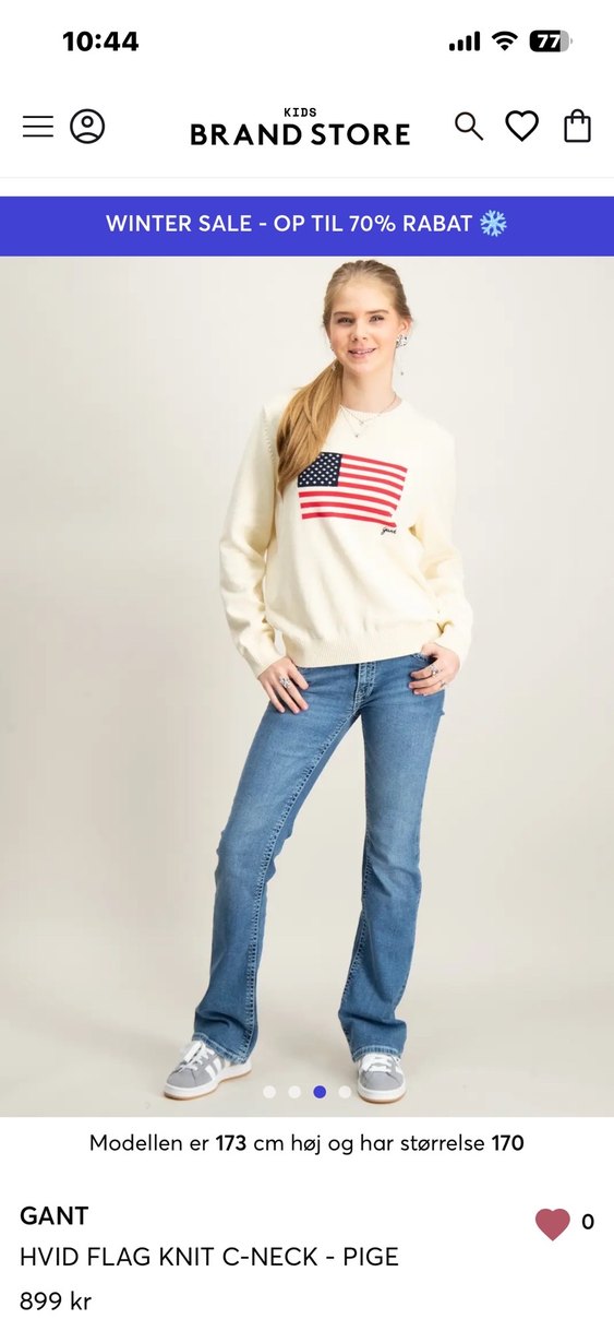 Gant marka kız çocuk kazak - Görsel 3