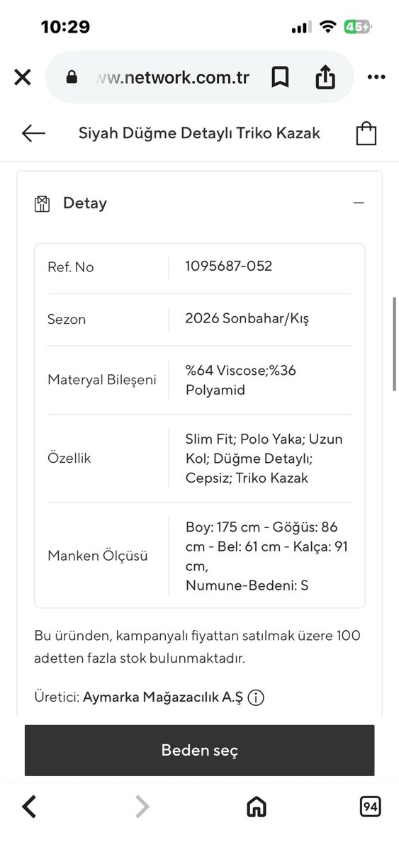 Siyah Polo Yaka Uzun Kollu Kadın Bluz - Görsel 5