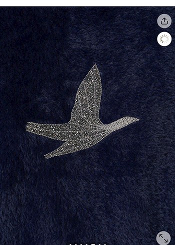 Nakışlı, Peluş Kumaşlı Kadın Kazak - Görsel 3