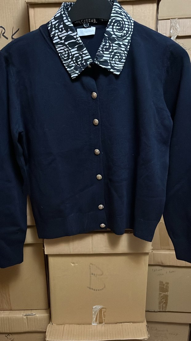 Network bayan Lacivert Düğmeli Triko Hırka - Görsel 2