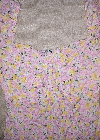 Pastel Renkli Dantel Detaylı Uzun Bohem Elbise - Görsel 2