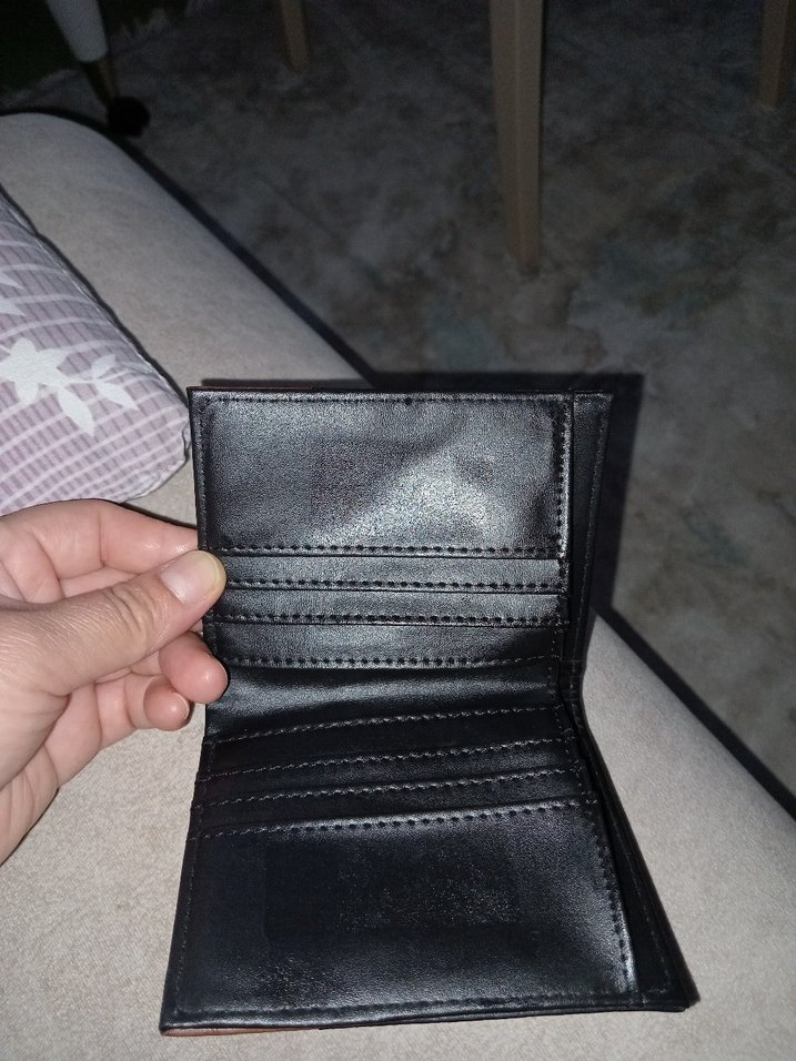 Minimalist Siyah Kahverengi Erkek Cüzdan - Görsel 4