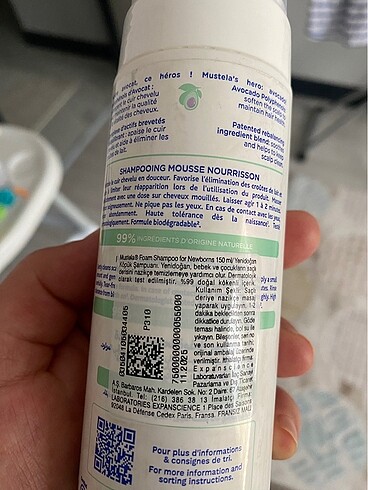 Mustela Köpük şampuan mustela