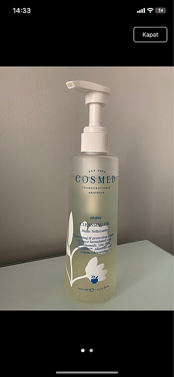 cosmed atopia cleansing oil