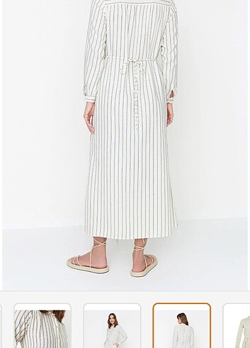 m Beden Trendyol modest ince yazlık elbise