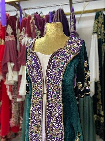 40 Beden çeşitli Renk kaftan 23