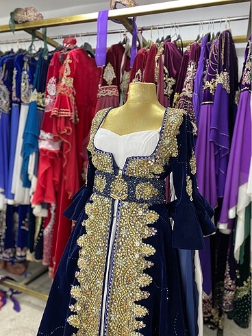 38 Beden lacivert Renk KAFTAN 32
