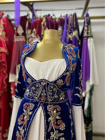 38 Beden çeşitli Renk KAFTAN 37
