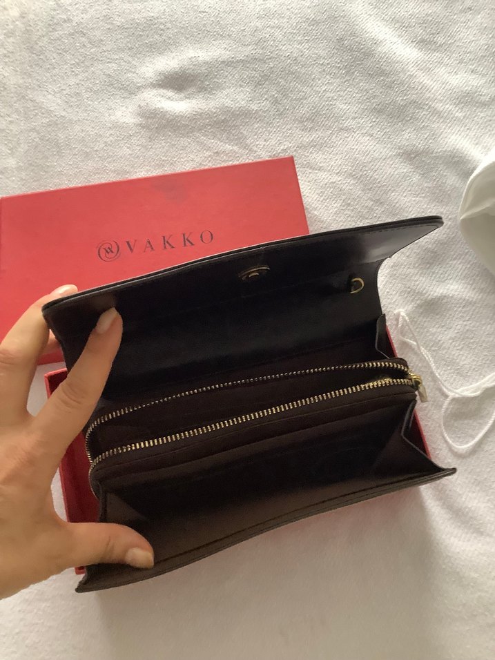 Vakko Deri Klasik Kadın Portföy Cüzdan - Görsel 4