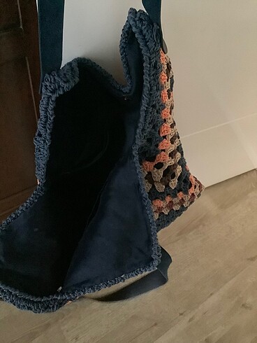 plaj veya günlük kullanımlık çanta- kağıt ip - Görsel 2