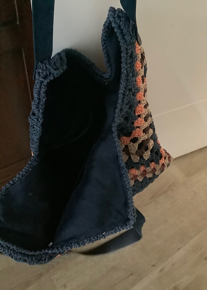 plaj veya günlük kullanımlık çanta- kağıt ip - Görsel 2