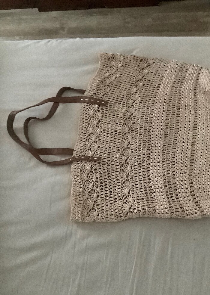 Plaj çantası- kağıt ip - Görsel 2