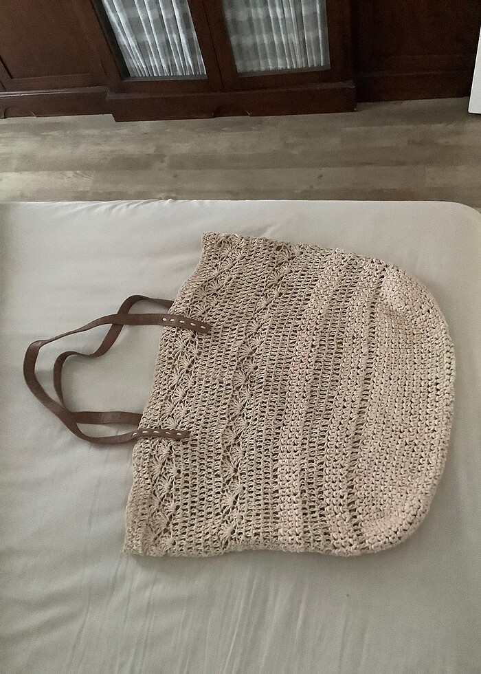 Plaj çantası- kağıt ip - Görsel 4