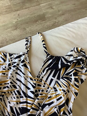 Mango M beden maxi likralıpenye elbise - Görsel 9