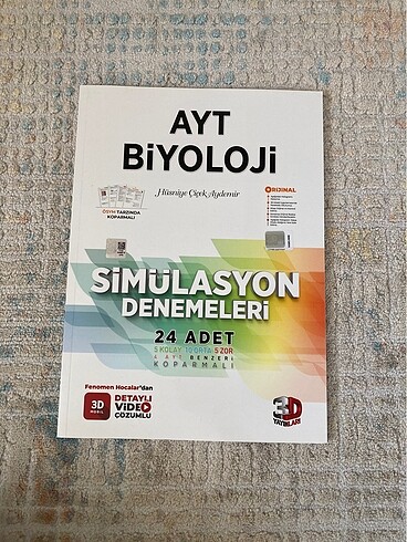 3D AYT Biyoloji 24 Deneme