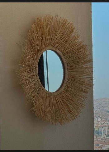 Ikea Bej Parlak Dekoratif Ayna
