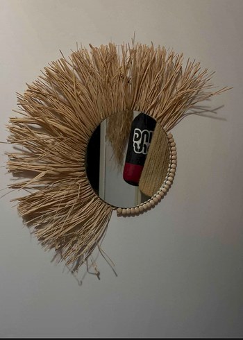 Zara Home Hasır Detaylı Bej Dekoratif Ayna