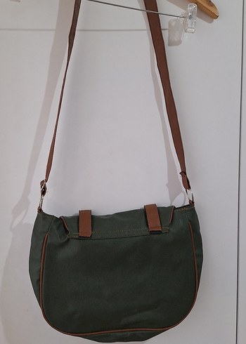 Kahverengi Deri Tokalı Kadın Çanta - Görsel 2