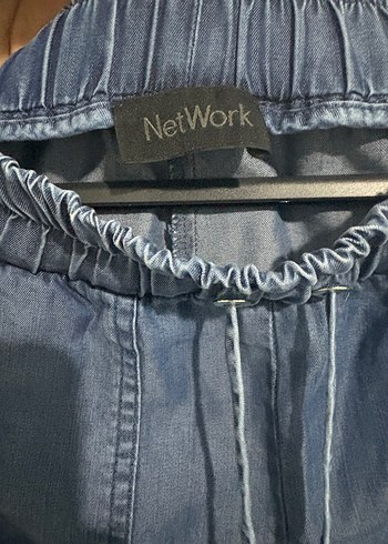 Network Lacivert Bol Kesim Kadın Kot Pantolon