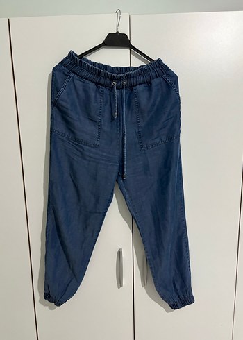 Lacivert Bol Kesim Kadın Kot Pantolon