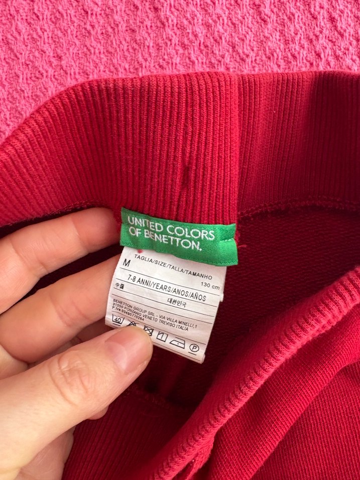 Kızlar İçin Kırmızı Rahat Eşofman Altı - Görsel 2